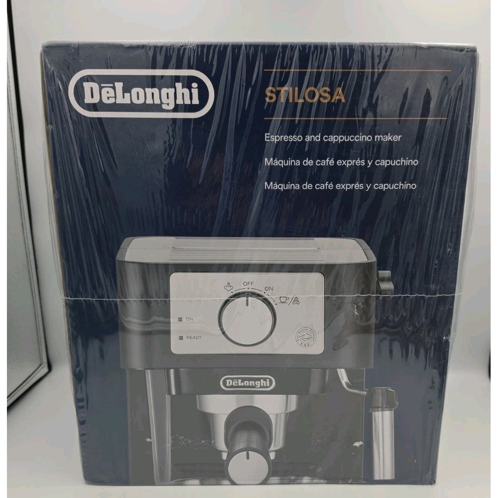 Brand New DeLonghi Stilosa Espresso Machine Black EC260BK 15Bar Cappuccino Maker